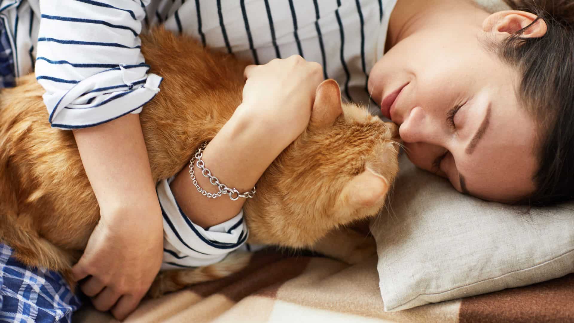 Cuddling With Cat
