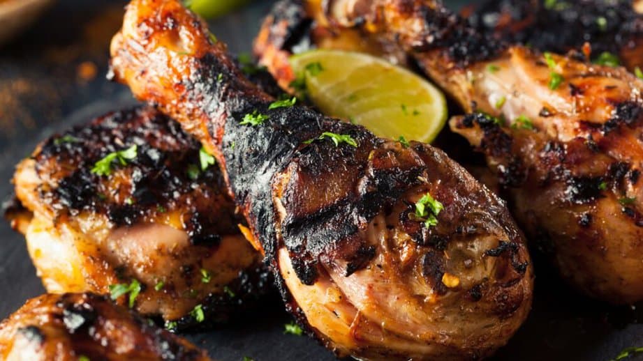 charred chicken wings