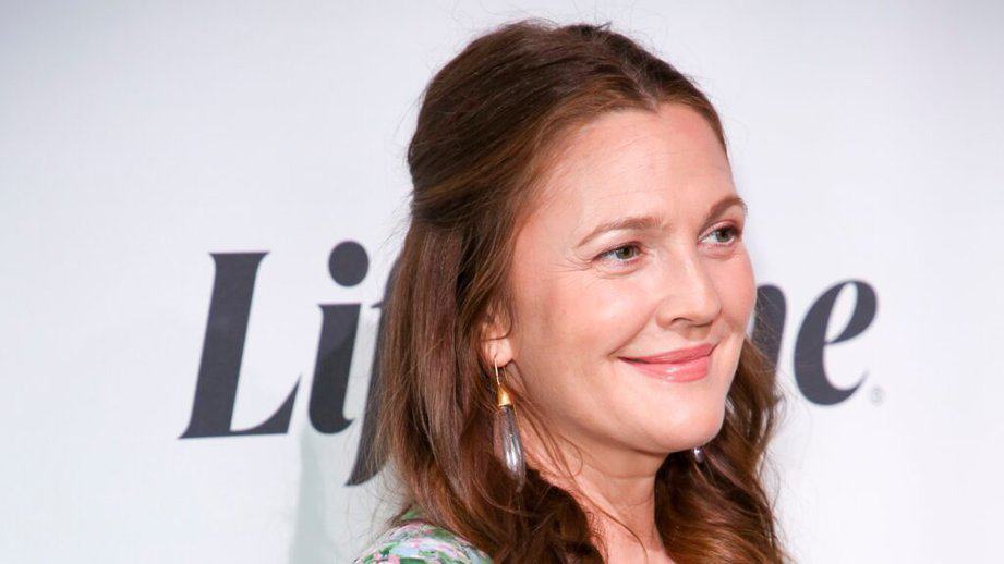 drew barrymore with brown hair