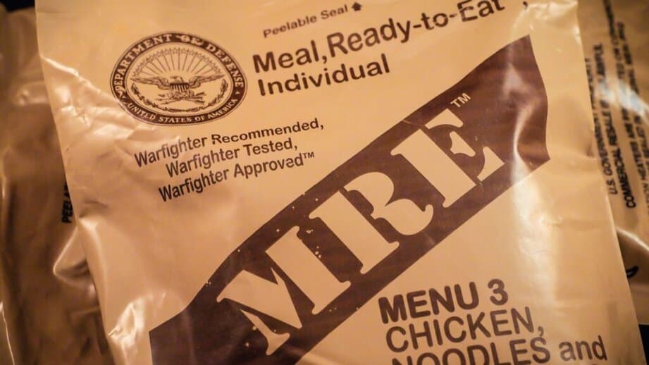 MRE Army food