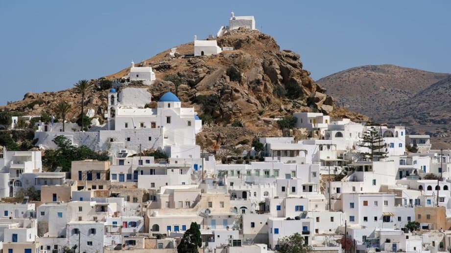 Ios, Greece white buildings